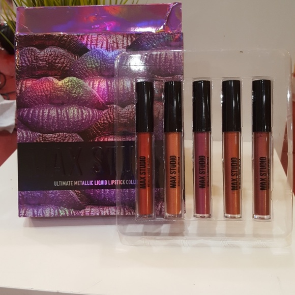 Max Studio Makeup Set Of 5 Metallic Liquid Lipstick Poshmark